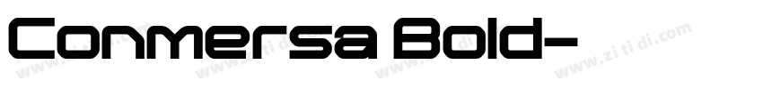 Conmersa Bold字体转换